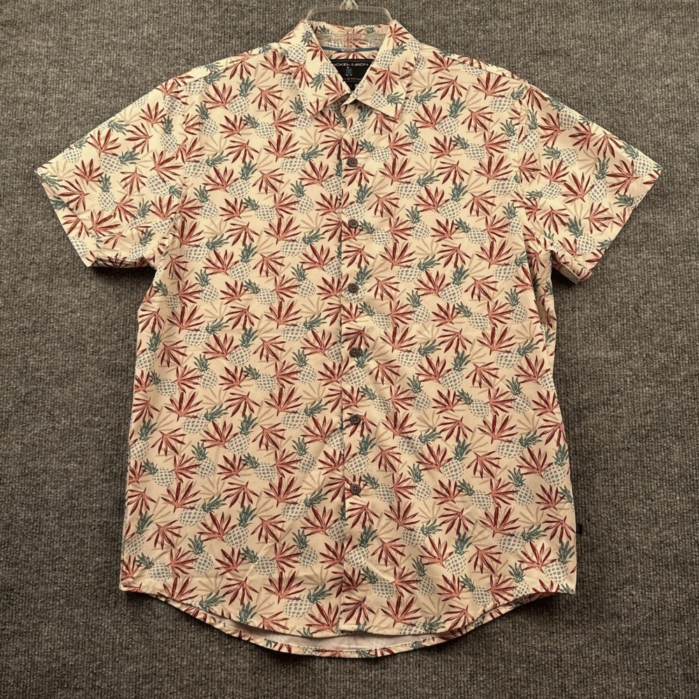 Mens Button Down Shirt Bundle: Nickel & Iron Pineapple & Five Points Taco SS - Picture 2 of 16